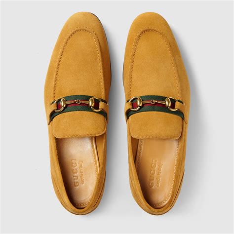 gucci leather bit driving loafer|Gucci suede loafers men.